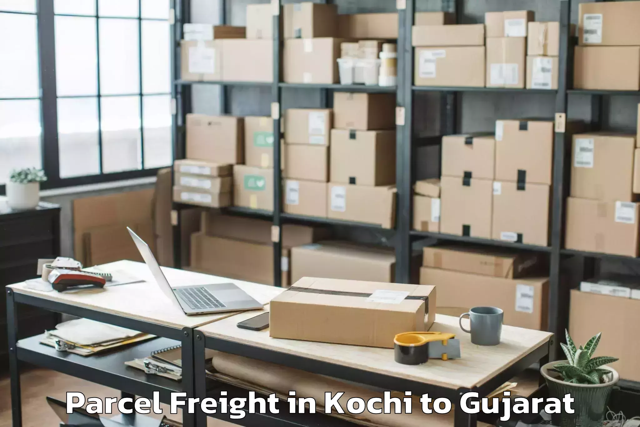 Efficient Kochi to Kheda Parcel Freight